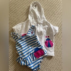 Florence Eiseman Swimsuit with Hooded Cover-Up